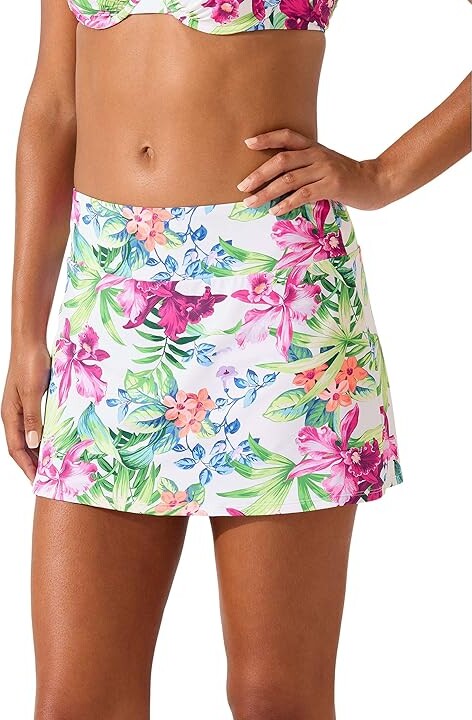 tommy bahama pesisir taman skort pakaian renang wanita putih