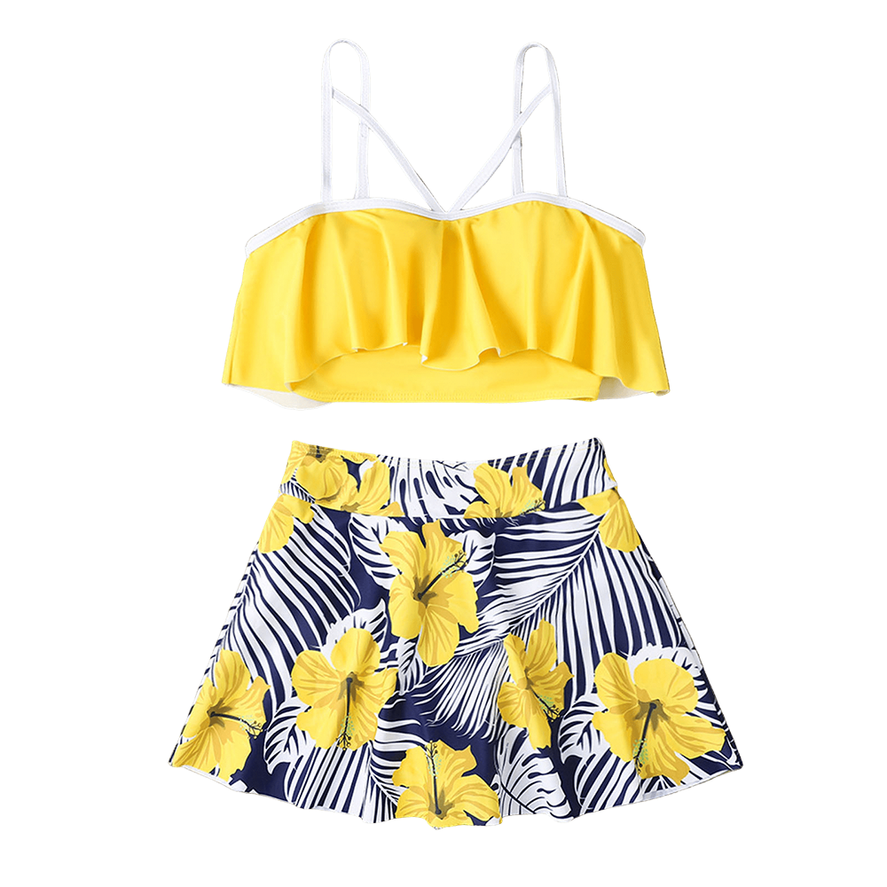 Divhosrg High Waisted Swimsuits Women Sexy Bikini Sets Women Cover Up Cute Bathing Suits Women Women Swimsuits Tummy Control Yellow Swimsuits Women Divhosrg Vestits de bany de cintura alta per a dones Conjunts de bikini atractius per a dones vestits de bany bonics per a dones Banyadors per a dones per a dones Vestits de bany per a dones amb control de panxa Banyadors grocs per a dones