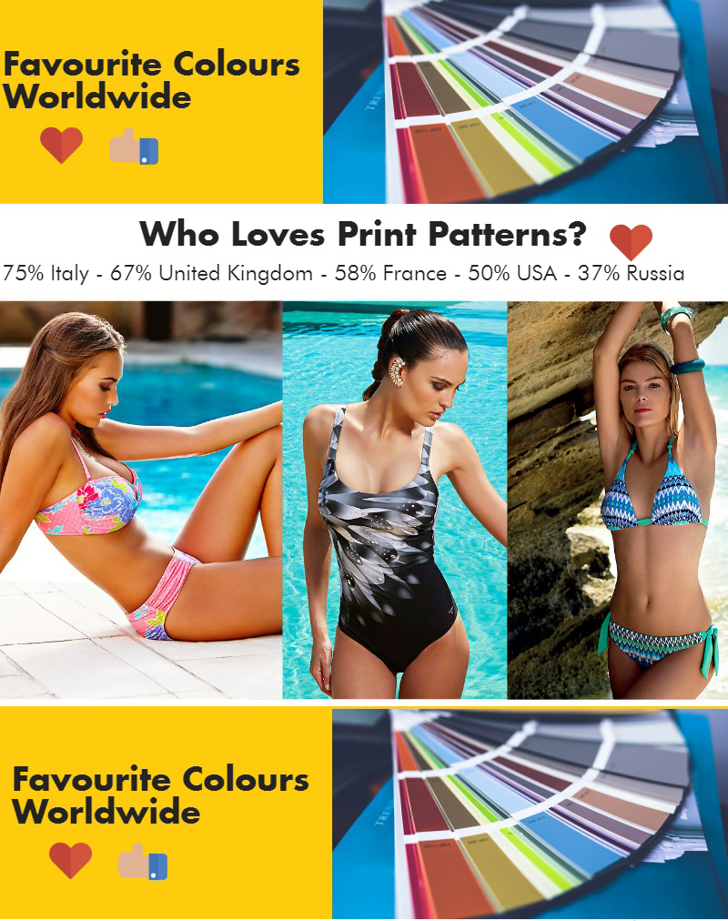 2016 swimwear trends - favourite colours worldwide Trend pakaian renang 2016 - warna kegemaran di seluruh dunia