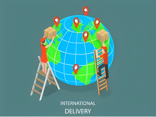 international delivery تحویل بین المللی