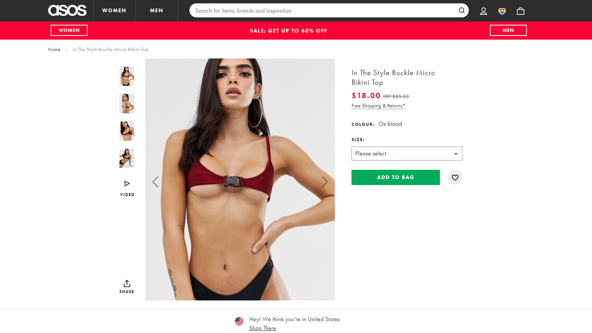 بیکینی سگک Asos