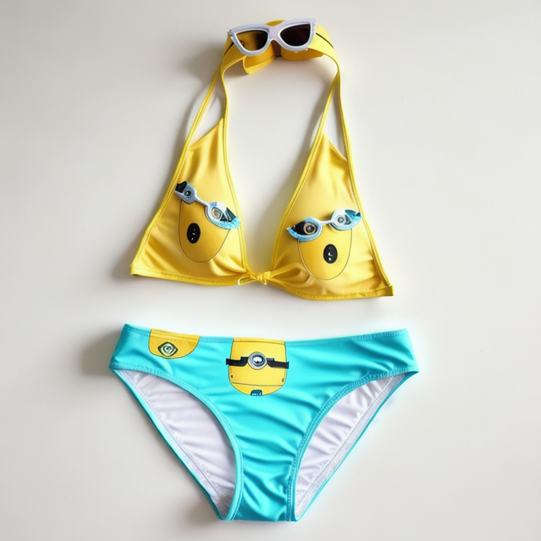 Cute Minion Bikini 5 Søt Minion Bikini 5