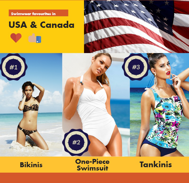 2016 swimwear trends - swimwear favorites in USA and Canada Trend pakaian renang 2016 - pakaian renang kegemaran di Amerika Syarikat dan Kanada