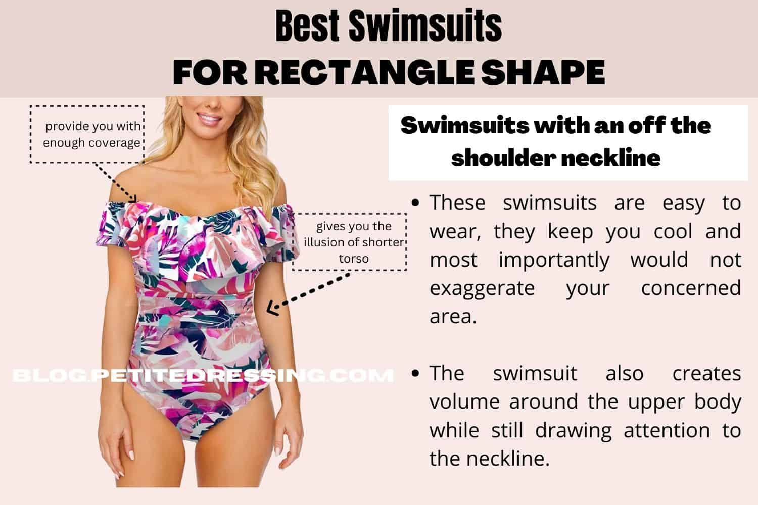 best swimsuits for rectangle shape beste swembroeke vir reghoekvorm
