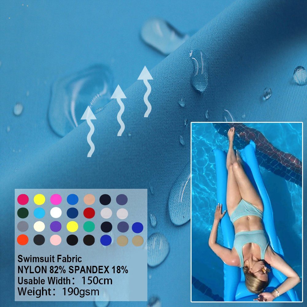 níolón spandex upf 50 ceithre bhealach fabraic stráice fabraic snámha uiscedhíonach uiscedhíonach le haghaidh feistis snámha bikini spandex níolón