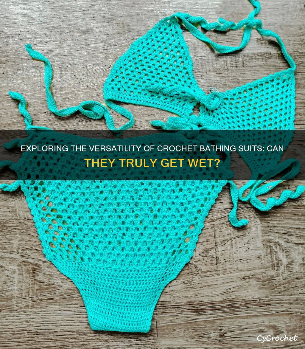 can crochet bathing suits get wet かぎ針編みの水着は濡れても大丈夫ですか